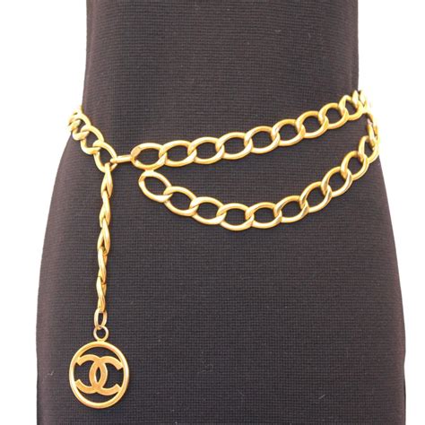 chanel inspired chain belt|chanel chain belt women.